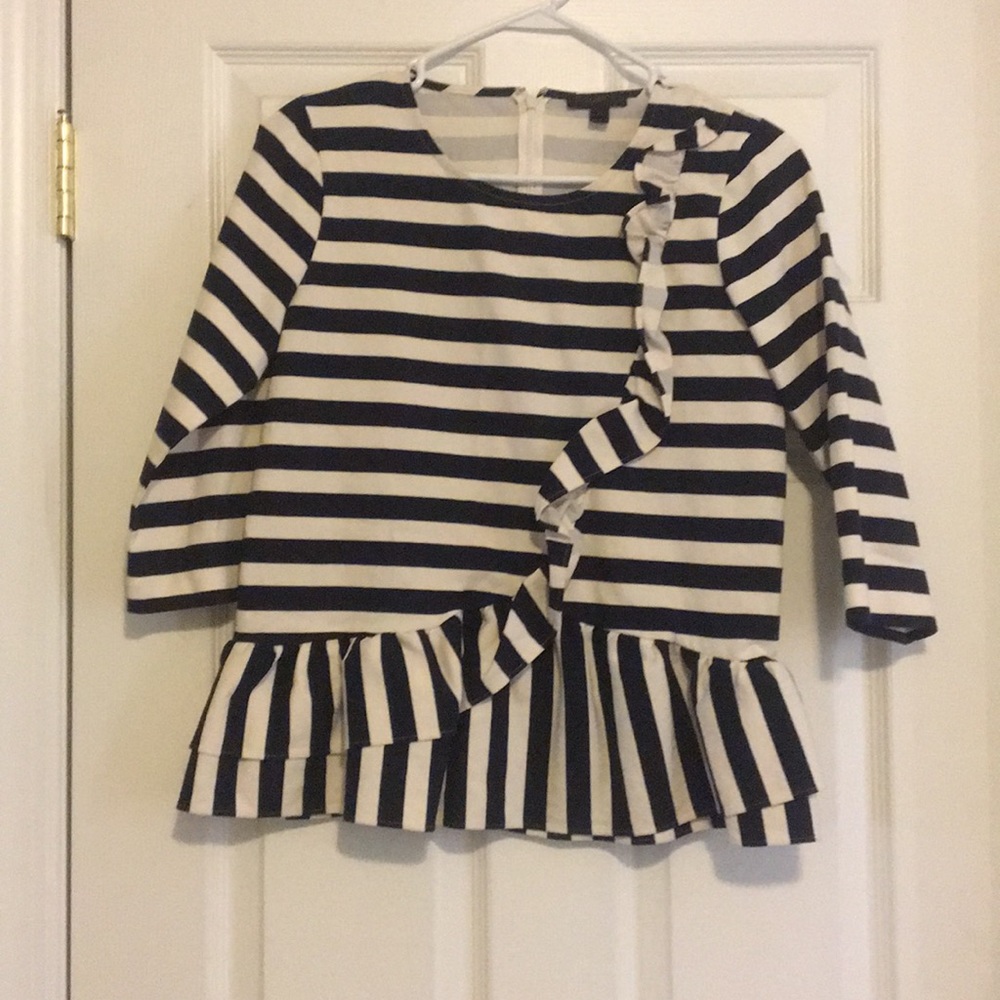 J Crew Ruffled Blouse